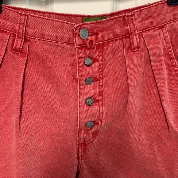 Vintage‎ Espirit High Waisted Pleated Nantucket Red Short - Picture 4 of 6